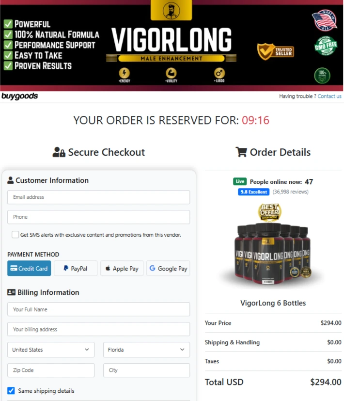 vigorrise order vigorrise order